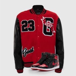 Men Goat Varsity Jacket
